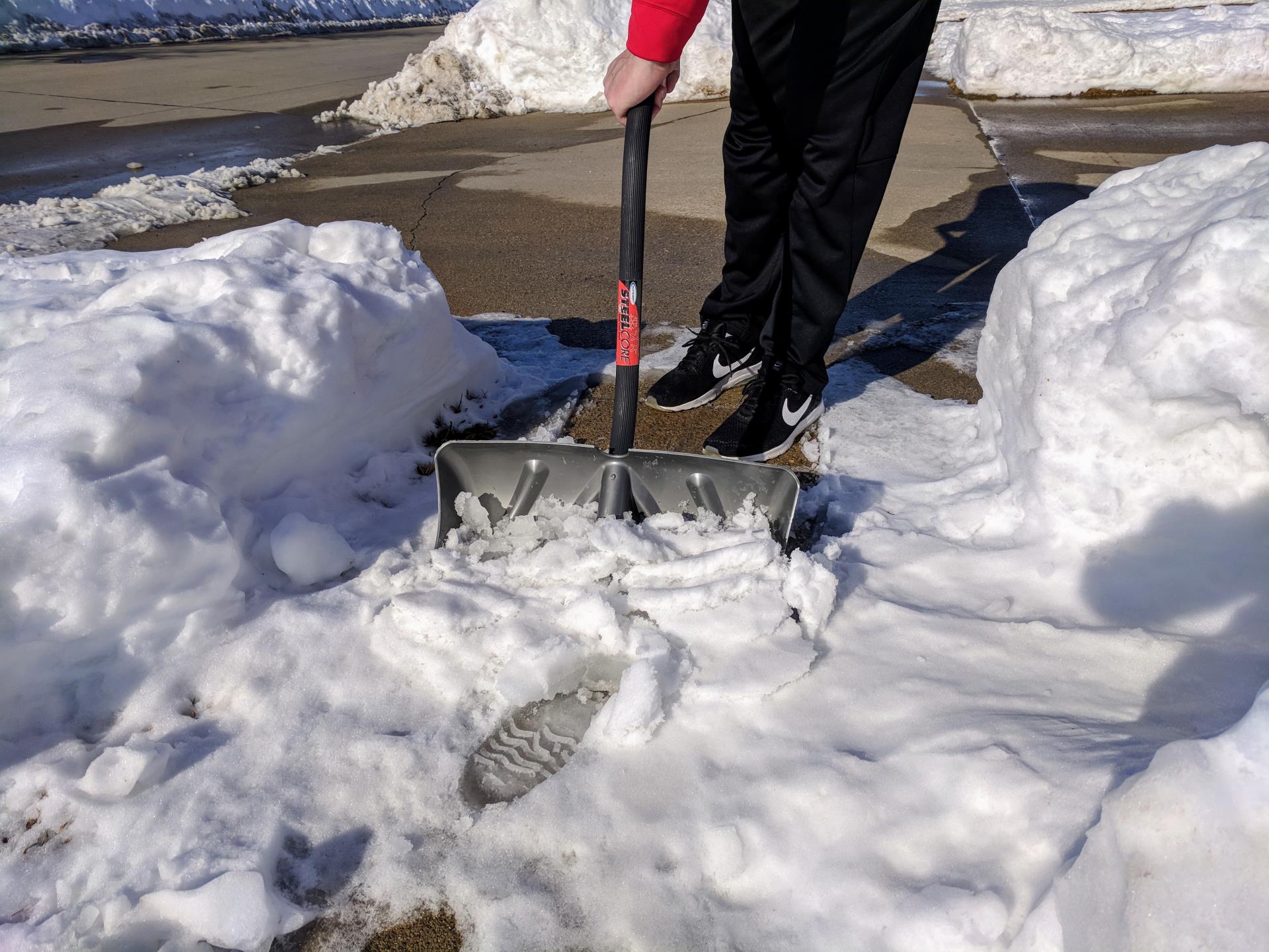 Shoveling snow